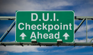 DUI Checkpoint Sign