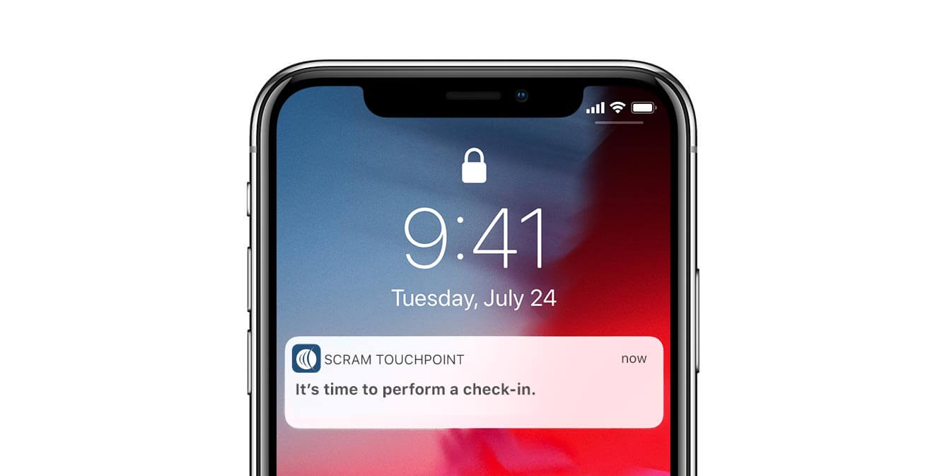 TouchPoint App for Curfew Management Push Notification