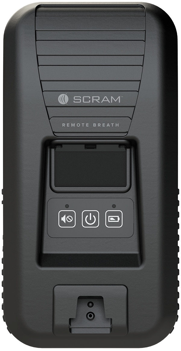 The SCRAM Remote Breath® breath alcohol testing device for alcohol monitoring.