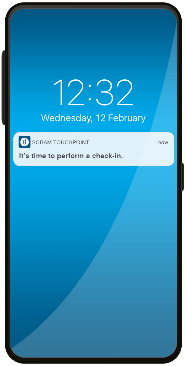 Push notifications prompt clients to take action on the most common electronic monitoring tasks.