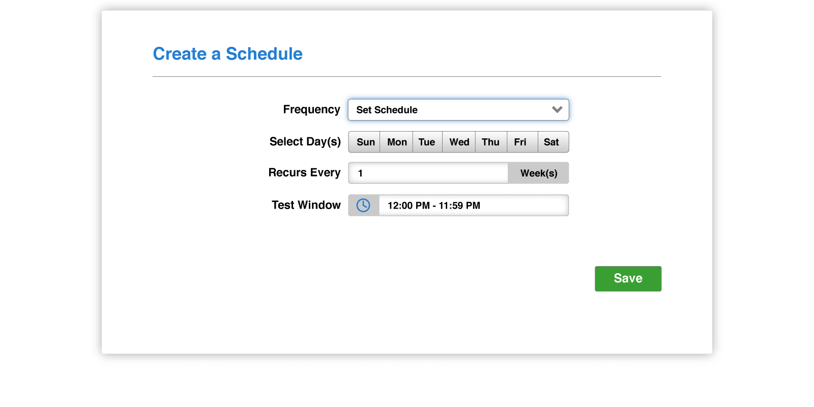 Agents can automatically randomize client drug or alcohol testing and test check-in schedules