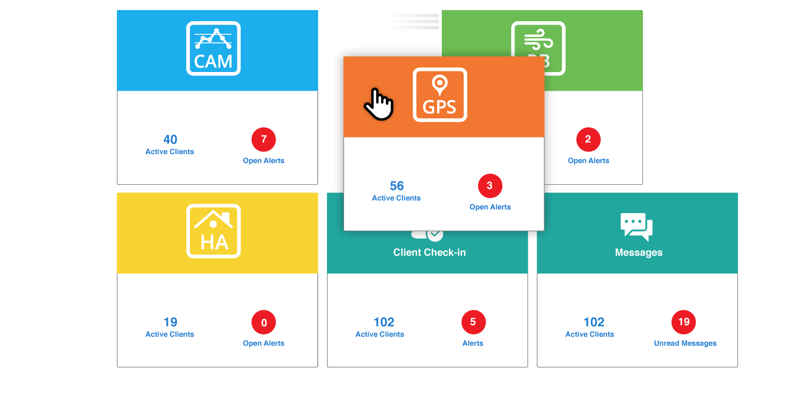 Officers can personalize their caseload management dashboard.