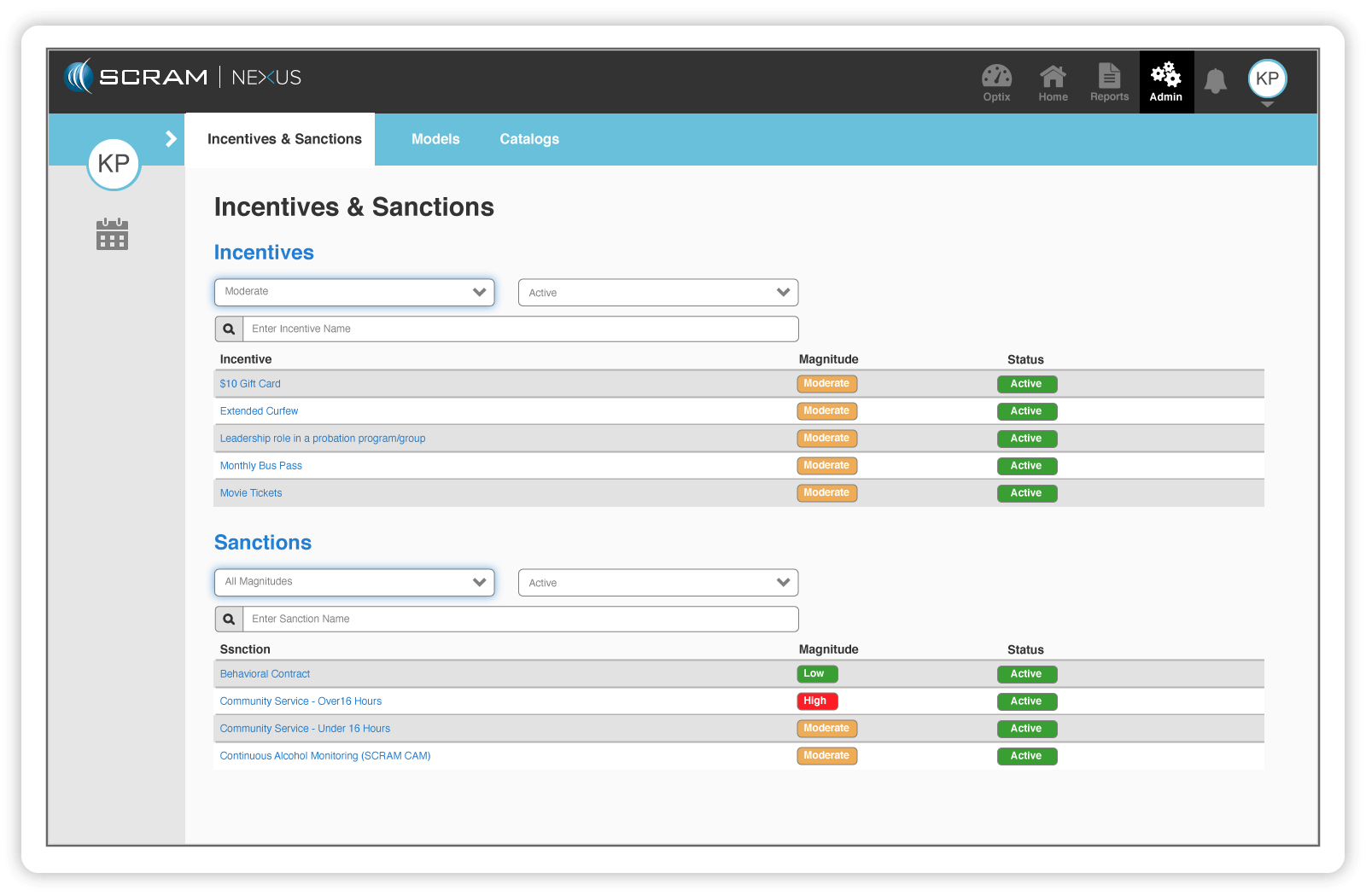 Nexus gives officers the ability to create and manage custom incentives.